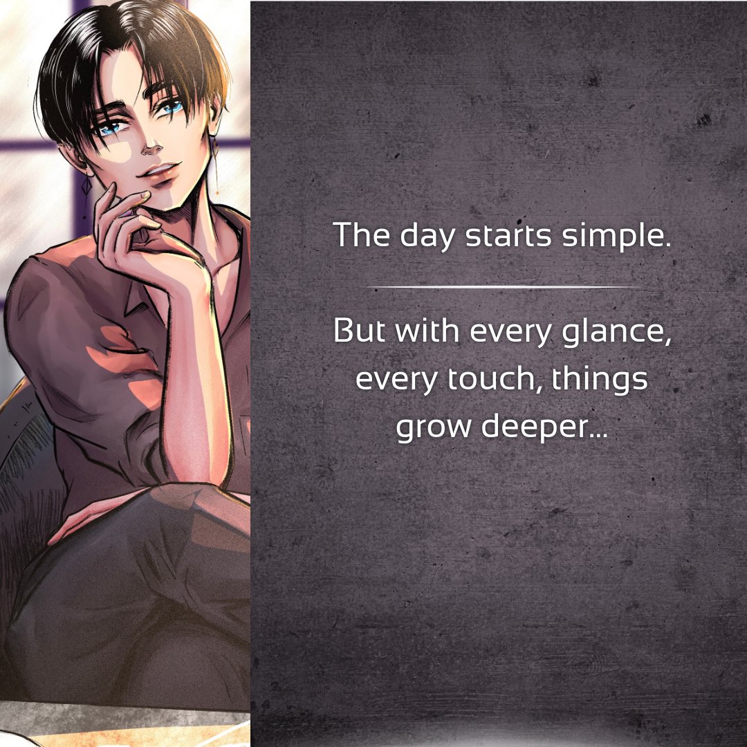 Are you curious what my 18+ yaoi manga will be about?
👉 Check out these slides to get a little story teaser ✨

I also have a big announcement: 
🔥 The kickstarter preorder phase will begin on January 28th!