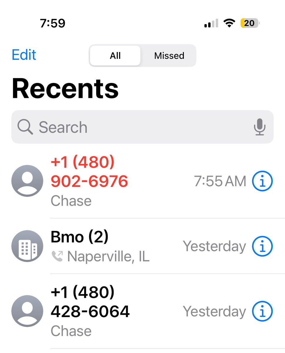 WFMGWF's tweet image. How is it that scammers are calling me up on fake numbers and know I recently opened up Bmo and Chase banking accounts? @BMO @Chase @TMobile this is highly suspect how do the scammers have more power than you? #epicfail #scammers #nsaFail #scam