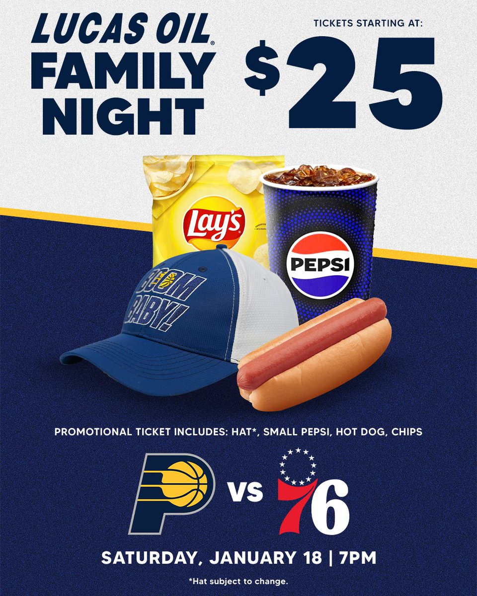 You’re invited to participate in a special family night with the Indiana Pacers Presented by Lucas Oil! Purchase tickets here &gt; fevo-enterprise.com/event/FNPNO118…