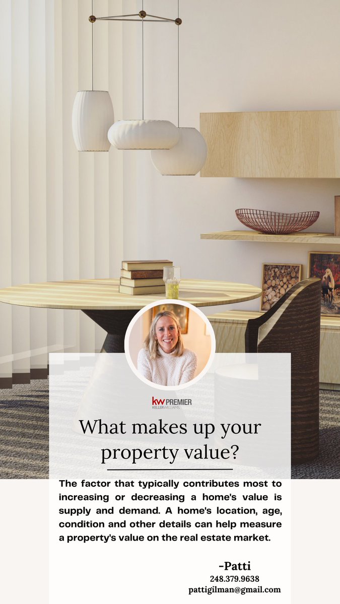 PattiGilman's tweet image. 📷 Wondering what impacts your property's value? It’s not just about the numbers—it’s about strategy, market trends, and the unique appeal of your home. Let’s talk about maximizing your investment! 📷📷#HomeValueTips #RealEstateInsights #MaximizeYourWorth