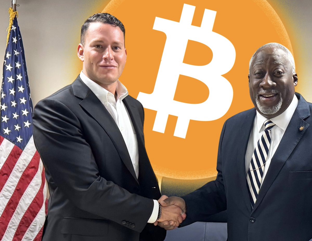 TheBitcoinConf's tweet photo. 🇺🇸 POLITICAL STRATEGIST SAMUEL ARMES SAYS "FLORIDA #BITCOIN RESERVE DEAL IS SEALED."

IT'S HAPPENING 🚀 https://t.co/KtGNOPQzje