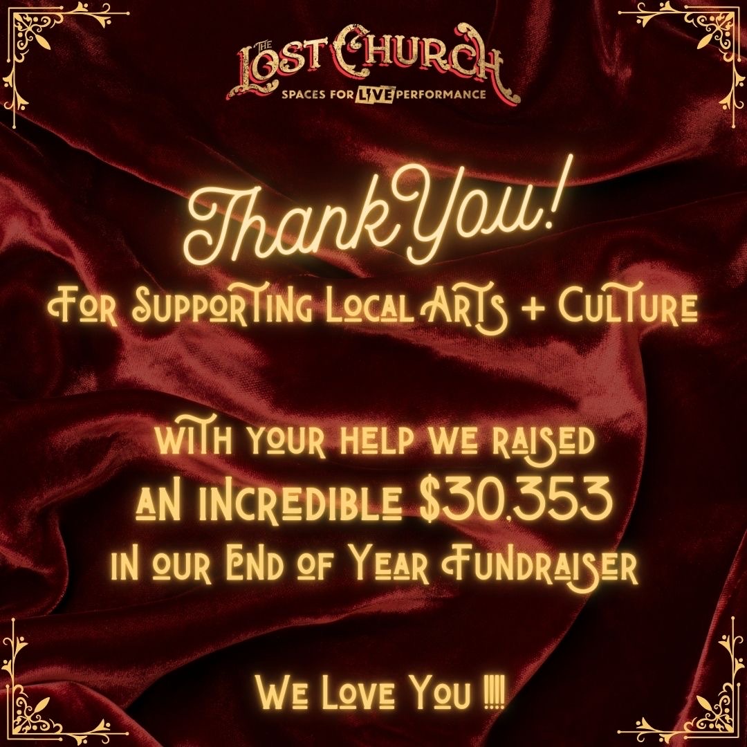 🙌 Thank you all so much for supporting local arts and culture by donating to our end of year fundraiser! We were able to raise $30,353 🙏 to create, protect and defend spaces for live performance. ❤️ 

👋 See you at a show soon! 😄 

#sfmusic #bayareamusic #bayareatheater