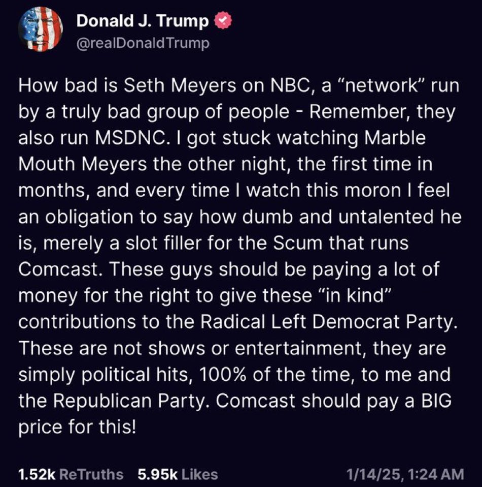 Our free speech-loving president-elect!