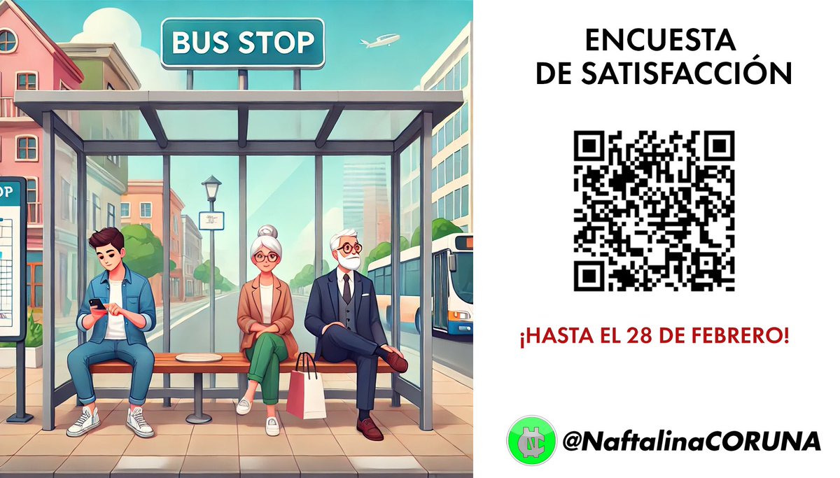 ENCUESTA DE SATISFACCIÓN 2025 SOBRE EL BUS DE CORUÑA.

¿Tenemos de verdad el mejor transporte de España? ¿Tenéis alguna queja o sugerencia que hacer? Os escuchamos! Vuestra opinión es muy importante!

Link a la encuesta: docs.google.com/forms/d/1OZ_3t…

¡Ayúdanos y vota! Gracias 😊