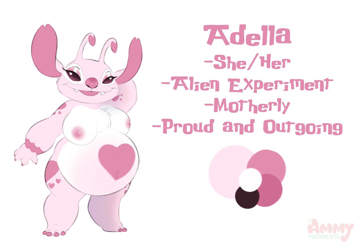 I don't usually do boobs on experiments, but she's cute.  

💸 Character Design for FuzzButtStuff