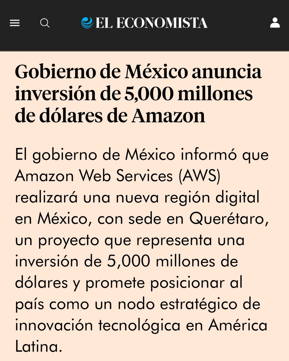 JorgeMatus23's tweet photo. México ahuyentando a la inversión extranjera. 
“Llegamos para quedarnos” dice Amazon. 
#Amazon #México #InversionesMexico https://t.co/6X04FJZL4I