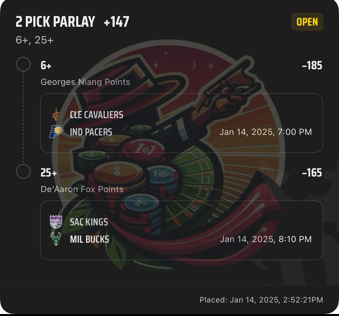 TrackInvesting's tweet image. CHALLENGE PLAY DAY 5!!!!! (I TOOK .89 OFF THE TOP BECAUSE I GOT LIMITED)

ALL PLAYS HAVE BEEN POSTED ON TWITTER AND THREADS FOR FREE 🤝

$10–&amp;gt;$40✅
$40–&amp;gt;75.12✅
$75.12–&amp;gt; 153.49✅
$153.49–&amp;gt;$300.89✅
$300–&amp;gt;$742.26⏳

Let’s secure the Bread🥖

#NBAX #NBA #KingoftheEndZone