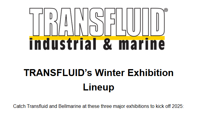 TransfluidLLC's tweet photo. Transfluid and Bellmarine will be attending three major exhibitions to kick off 2025!

MariTrends: January 27 - 30, 2025 Savannah, GA (Booth # 21)

Compost Show: January 27 - 30, 2025 Pheonix, AZ (Booth # 217)

World Ag Expo: February 11 - 13, 2025 Tulare, CA (Booth # 6704-5) https://t.co/ikAt5v16J5