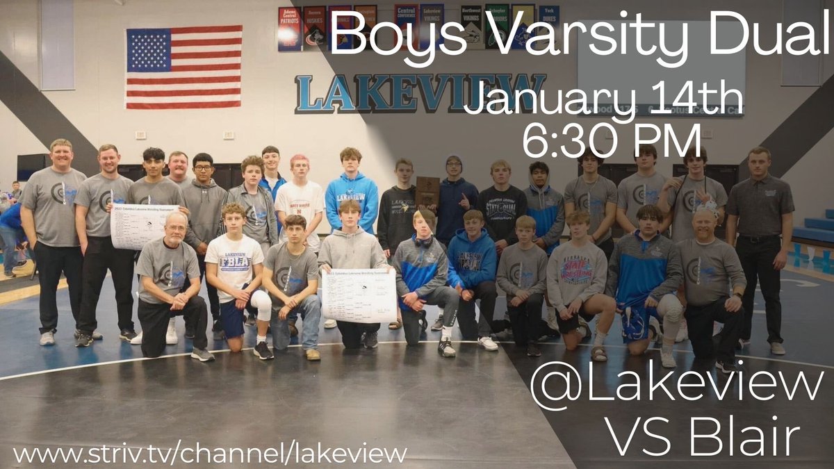 Viking Wrestling fans we will be streaming both the girls &amp; boys duals tonight on our <a href="/Lakeviewhigh/">Lakeview High School</a> Striv Channel. Click on the link below to catch all the action! striv.tv/channel/lakevi… Go Vikings! #lakeviewvikes