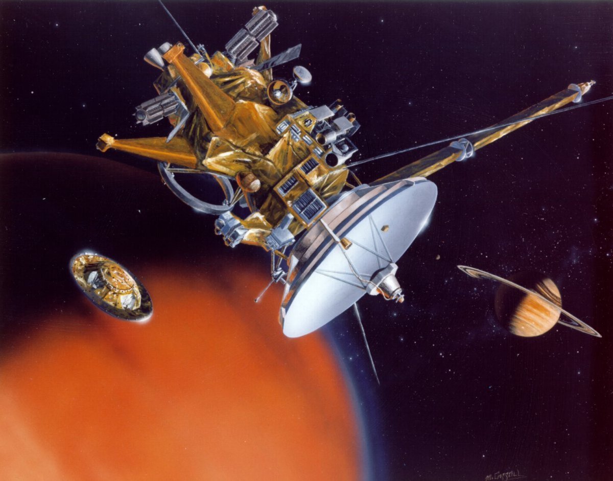 NaturalPhenom's tweet photo. Huygens' Voyage 🛰️🪐
Our first close-up explorations of Saturn!

January 14 , Twenty years ago, a probe landed on a moon strangely similar to Earth.

The Huygens probe took these images of Saturn's moon Titan at three different altitudes as it descended toward the surface. https://t.co/vxYjFkcRwh