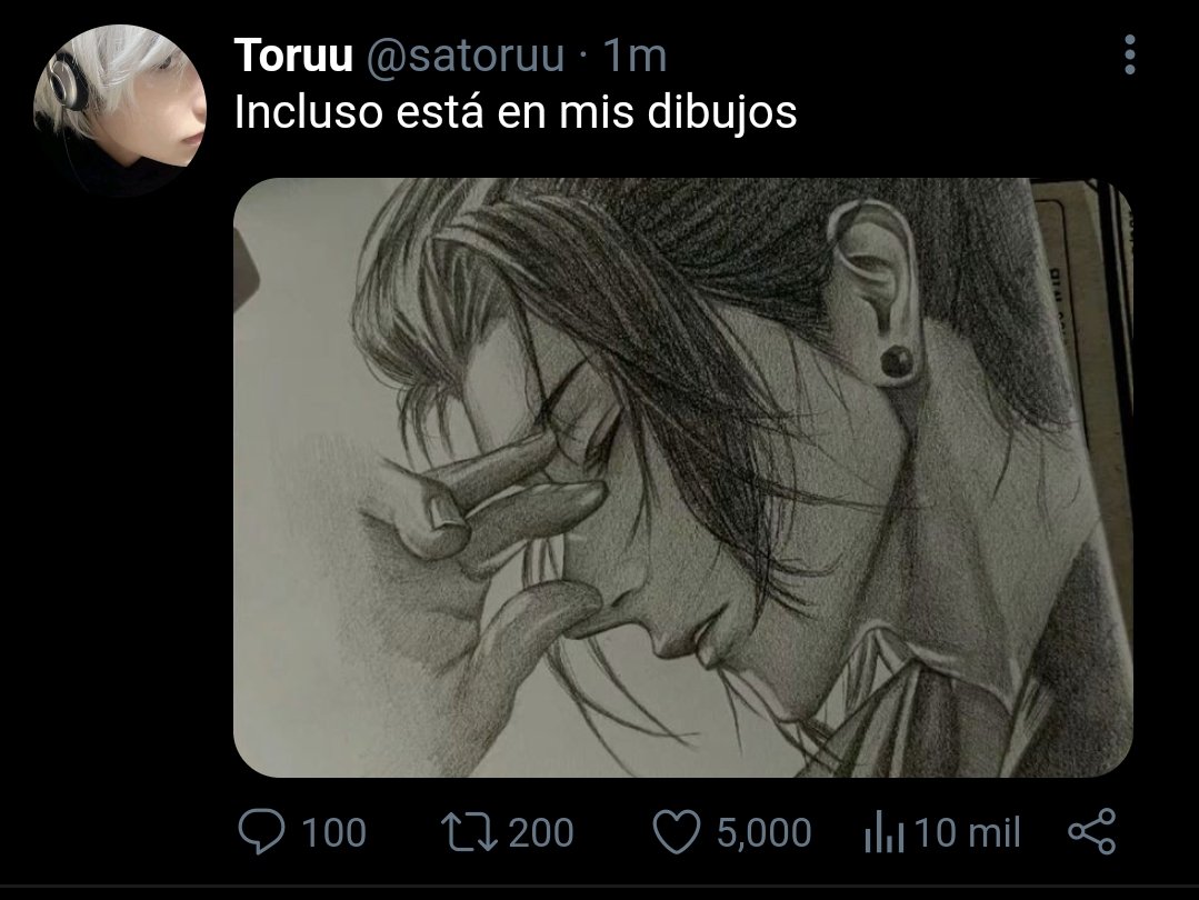 neseesw's tweet photo. -  Un Au #satosugu dónde...

  Dónde Suguru es un chico que padece una enfermedad la cual le impide poder tocar a la persona que ama.
   
Satoru es un joven que contrae una enfermedad pero en un caminó lleno de oscuridad se enamora perdidamente de alguien al que no puede tocar. https://t.co/Jzqgm1Pj1p