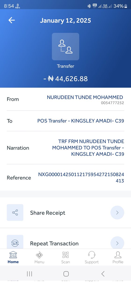 BerbaTee50's tweet photo. @myaccessbank Good Day Accessbank,
I made a transfer 2 days ago and the recipient is yet to confirm the transfer till now, also the money has not been reversed to my account. 

Kindly assist. https://t.co/WSgW4MahHK