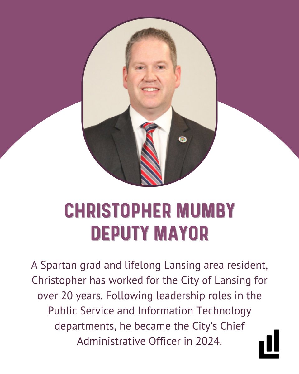 andyschor's tweet photo. Please join me in congratulating Christopher Mumby, Deputy Mayor, and Jason Hogan, Chief Information Officer, on their new roles with the City. Their records are impressive, and I look forward to harnessing their expertise as we work to further strengthen Lansing. https://t.co/P53drzZI4m
