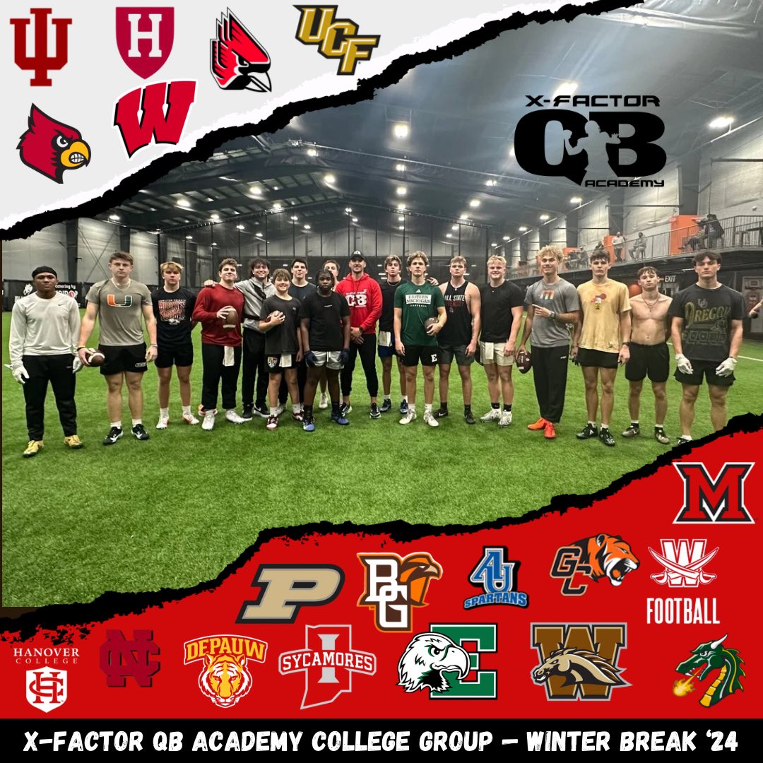 xfactorQB's tweet photo. Winter break has come and gone but it was great having the college guys back in for training. Good luck to them as they begin their spring semester!

#xfactorQBacademy https://t.co/CG2S1VhAAT