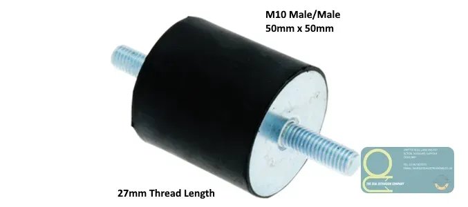 TSEC101's tweet photo. Upgrade your projects with TSEC710-505055 Anti Vibration Mounts! 🌱💪 50mm x 50mm, male/male thread, shock-absorbing, 124Kg load, -30°C to +80°C, all for just £5.62! Get yours today: https://t.co/9c9dtad6mZ 🎉🔧 https://t.co/LEx94pxBZr