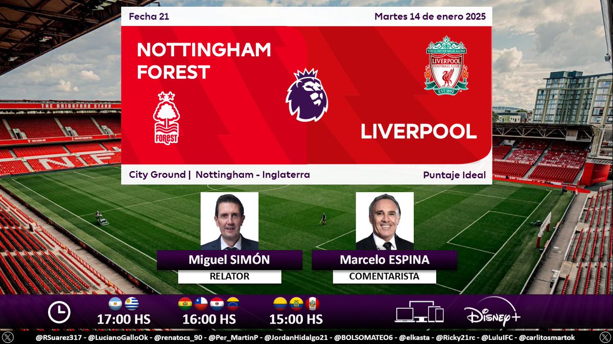 premier_py's tweet photo. !!!!EMPIEZAAAA!!!!: Nottingham Forest🔴 vs. Liverpool🔴. #PL
Por Disney+📱!.
!3° vs. 1°!. 🔥
🇵🇾Ramon Sosa SUPLENTE.
#BREMCI 0-0
#CHEBOU 1-0
#WHUFUL 0-0
#LEYDER 0-0
#MANWIG 0-0
#PRECHA 0-0 https://t.co/kuUURYD0L5
