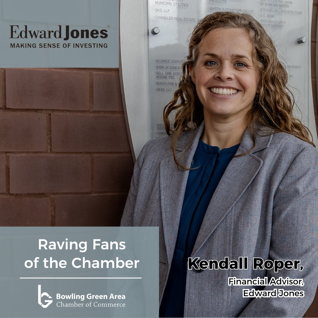 BGChamber's tweet photo. 🌟 Meet Kendall Roper, Financial Advisor at Edward Jones and a proud #RavingFan of the Bowling Green Area Chamber of Commerce!
🙌 Here's to growth, learning, and building a stronger community together! Thank you, Kendall, for sharing your incredible story. 💙 https://t.co/wWwT9iZ5i5