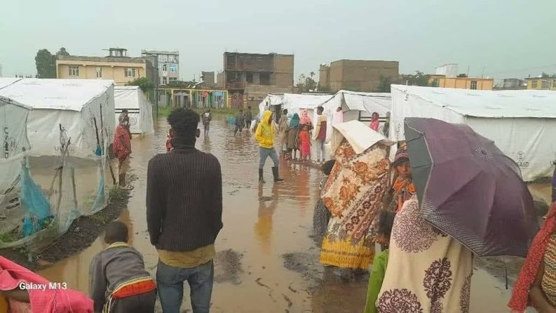 welduytbarek's tweet photo. 1/
IDPs center in #Tigray where displaced Tigrayans, their houses &amp; tents are flooded &amp; they're suffering much. It's getting worse during rainy season. 
Please #ReturnTegaruIDPs back home &amp;
#UpholdThePretoriaAgreement 
 @MikeHammerUSA @hrw @amnesty @EU_Commission https://t.co/6h5zj4kzhP