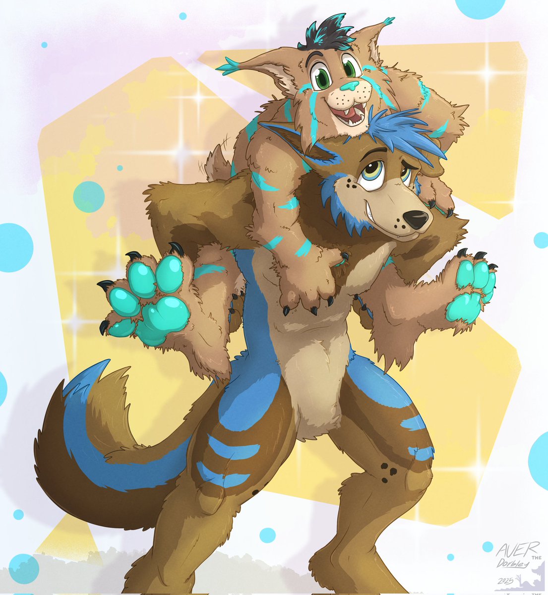 Today we got some amazing art from 🖌️ <a href="/AverTheDorbley/">Aver the Dorbley🇨🇦🫠🦎</a> 
🐶 <a href="/NitroL3x/">ℕ𝕀𝕋ℝ𝕆 🇨🇦🐾🔜Furpoc</a> 
😸 me the silly gremling🤪

So who want hugs and cuddles
at ANE in few days😸🫣