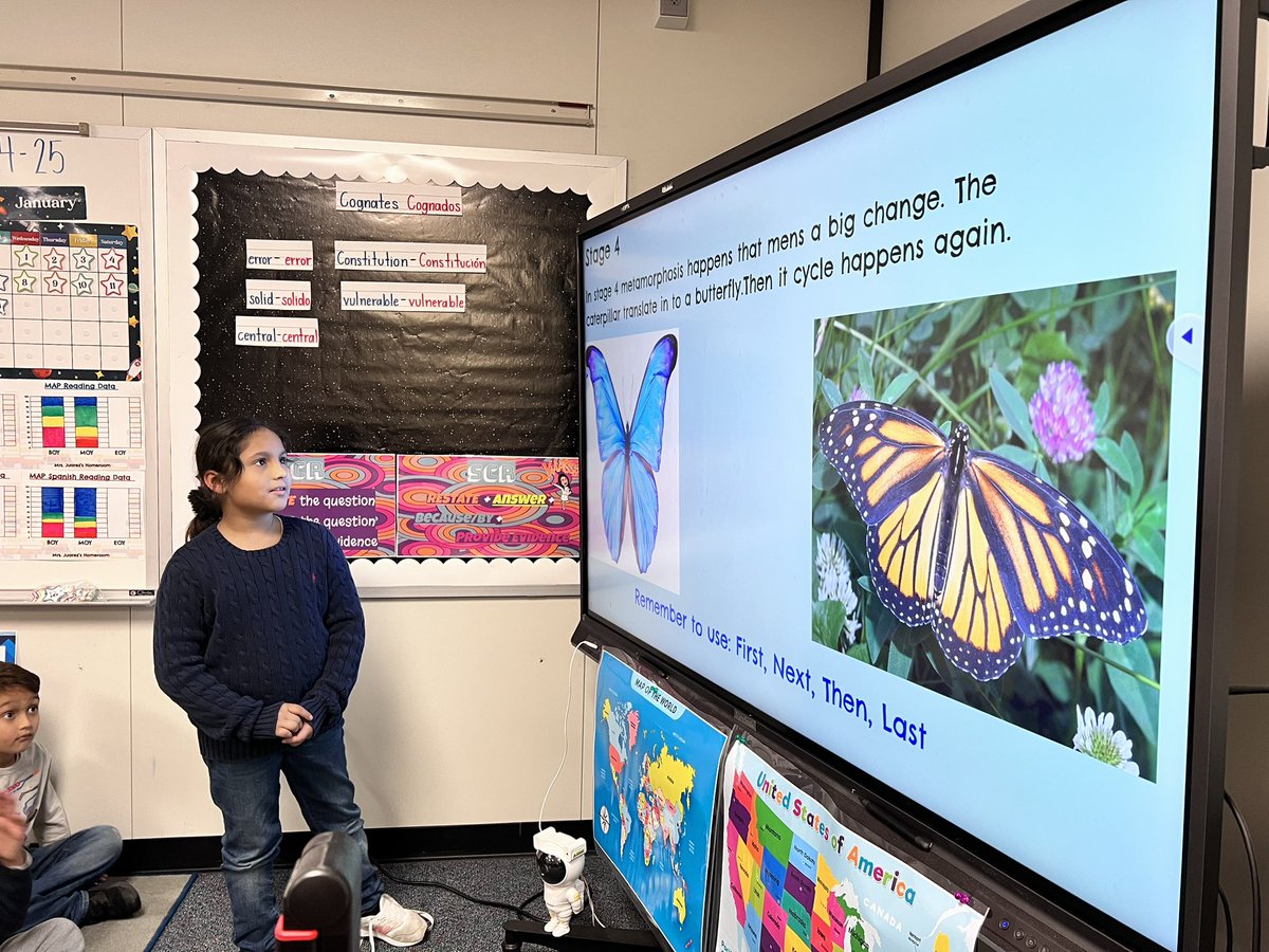 The students are presenting their life cycle projects to the class, showcasing the hard work they've put into their research and presentations. I'm incredibly proud of their effort and dedication! 🤩🥳🪴🌷🌎 <a href="/ErmelES_AISD/">Ermel Elementary</a>