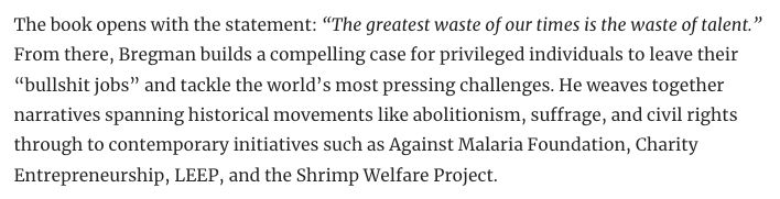 EAForumPosts's tweet image. "Thoughts on Moral Ambition by Rutger Bregman" by Patrick Gruban 🔸 (@gruban)