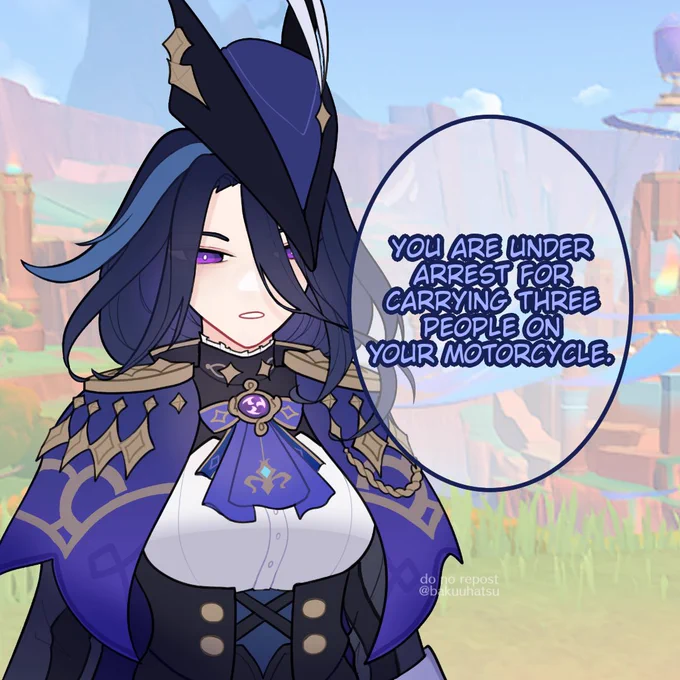 Unfunny joke  #Genshinimpact #mavuika #clorinde #StandWithMavuika #Genshinfanart 