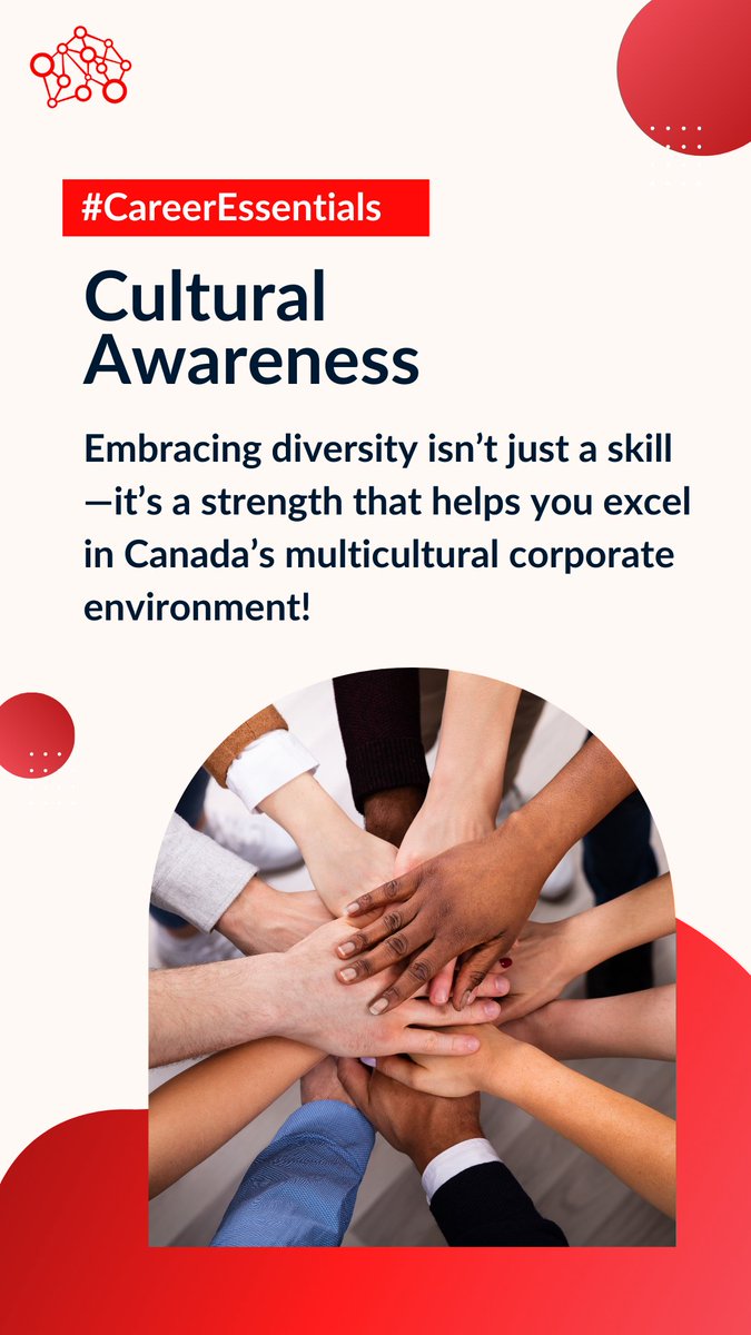 Success in Canada starts with understanding its vibrant diversity.

Embrace cultural awareness—it’s your superpower in a multicultural workplace!

👉Sign up to get access to advanced networking, live career workshops, mentorship and so much more.

immigrantnetworks.com/immigrant-netw…