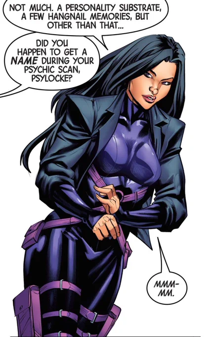 This new drawing has made me realize how difficult it is to redesign a character like Psylocke, MAD props to whoever made her current design in the comics. 
