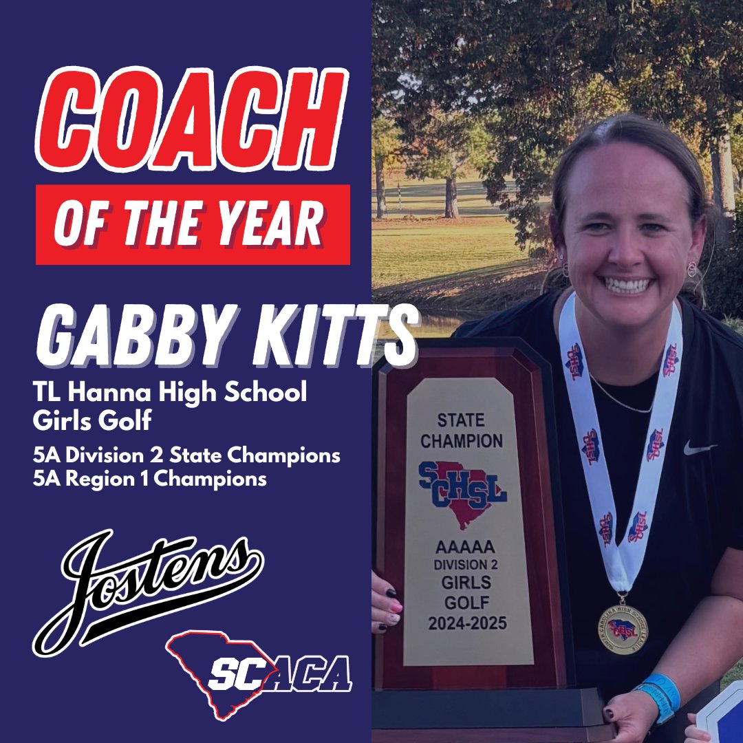 Congratulations to Coach Kitts! 🏆She has been head coach at T.L. Hanna High School for four years and made such a huge impact in a short time! 💪
