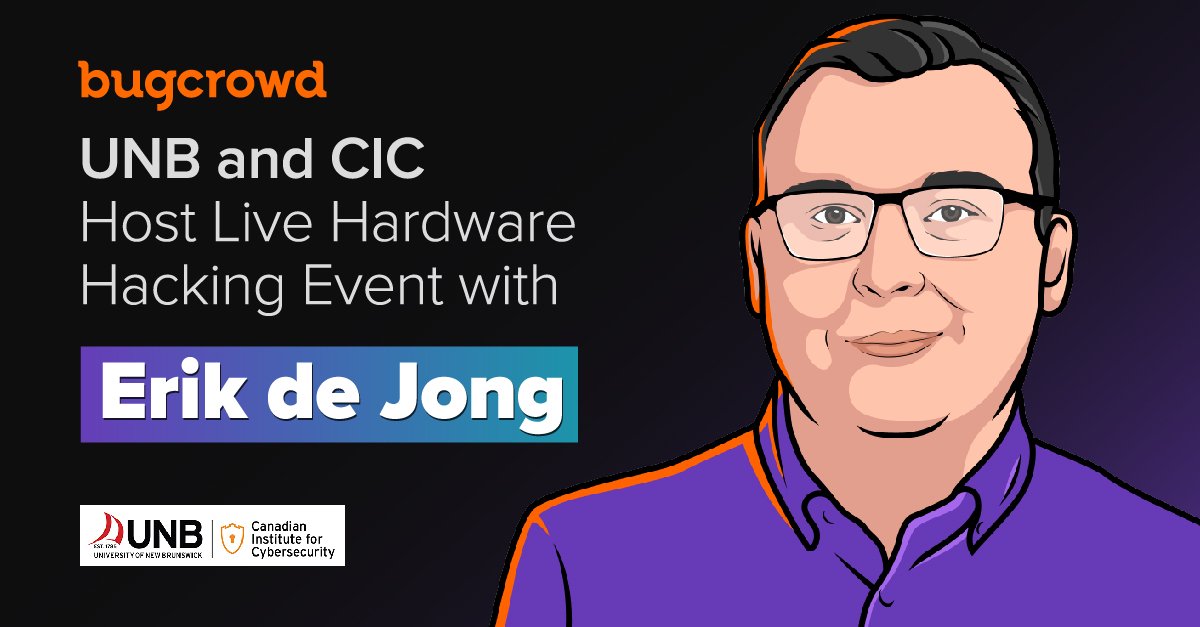 📲 Text your friends! 

Erik de Jong is leading a live hardware hacking session at the University of New Brunswick on January 25, 2025! 

#Bugcrowd #HardwareHacking #Cybersecurity #UNB #UniversityNewBrunswick