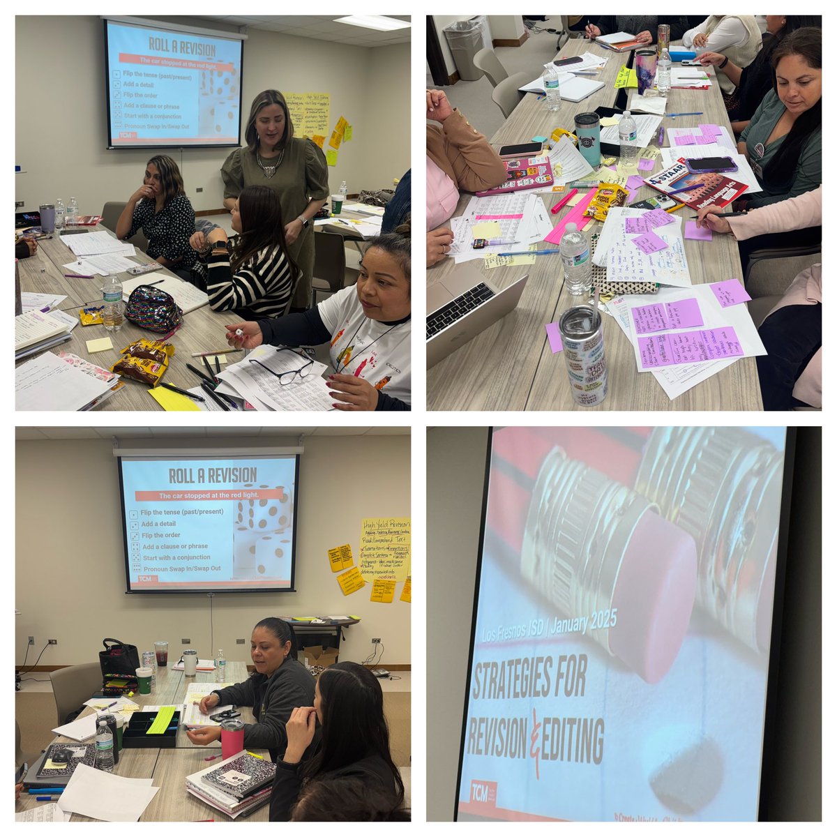 fperezTCM's tweet photo. Lots of learning happening today with @LosFresnosCISD @lfcisdESL_BIL focused on revising and editing to support our EBs with STAAR! @tcmpub @MsCarltonsclass #writing #STAARtest #revisingandediting https://t.co/4tcVkfcpEV