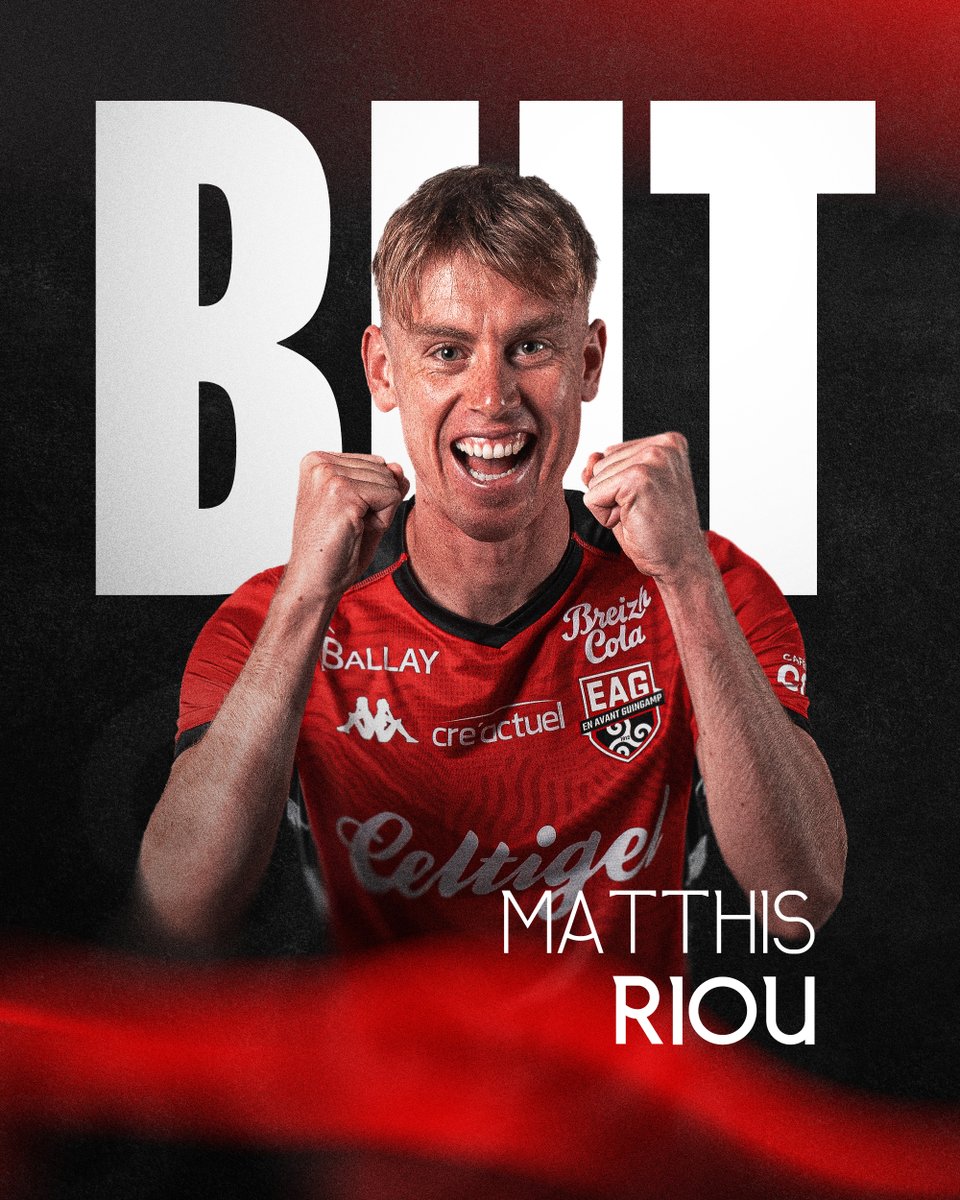 EAGuingamp's tweet photo. #EAGFCSM 1⃣-1⃣ 🔥 38' BUUUUUUT pour En Avant !!! La voilà l'égalisation ! C'est signé Riou !!! https://t.co/NFPSL66H0K