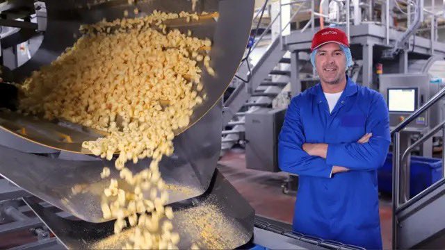 If you ever need a video to explain what an ultra processed food is <a href="/DoctorChrisVT/">Chris van Tulleken 🏳️‍🌈</a>, just use this #insidethefactory on <a href="/walkers_crisps/">Walkers Crisps</a> Quavers.