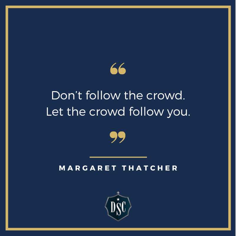 Team_DSC's tweet photo. "Don’t follow the crowd. Let the crowd follow you." ~ Margaret Thatcher #TeamDSC #DSCHero #InspirationalQuote #CustomHomes #Homebuilder #Custom #ArizonaHomes #DreamHome #CustomConstruction #Quality #Craftsmanship #CustomBuild #Luxury #Inspired #LuxuryHomes #Motivation https://t.co/Q3ALFKfJxK