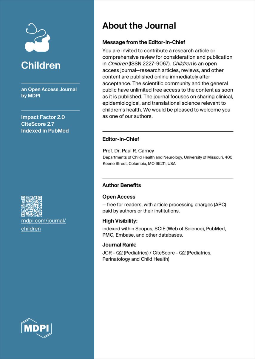 phed_professor's tweet photo. Call for Papers 
Physical and Motor Development in Children @nonikat67 https://t.co/RyFx2VA0BE