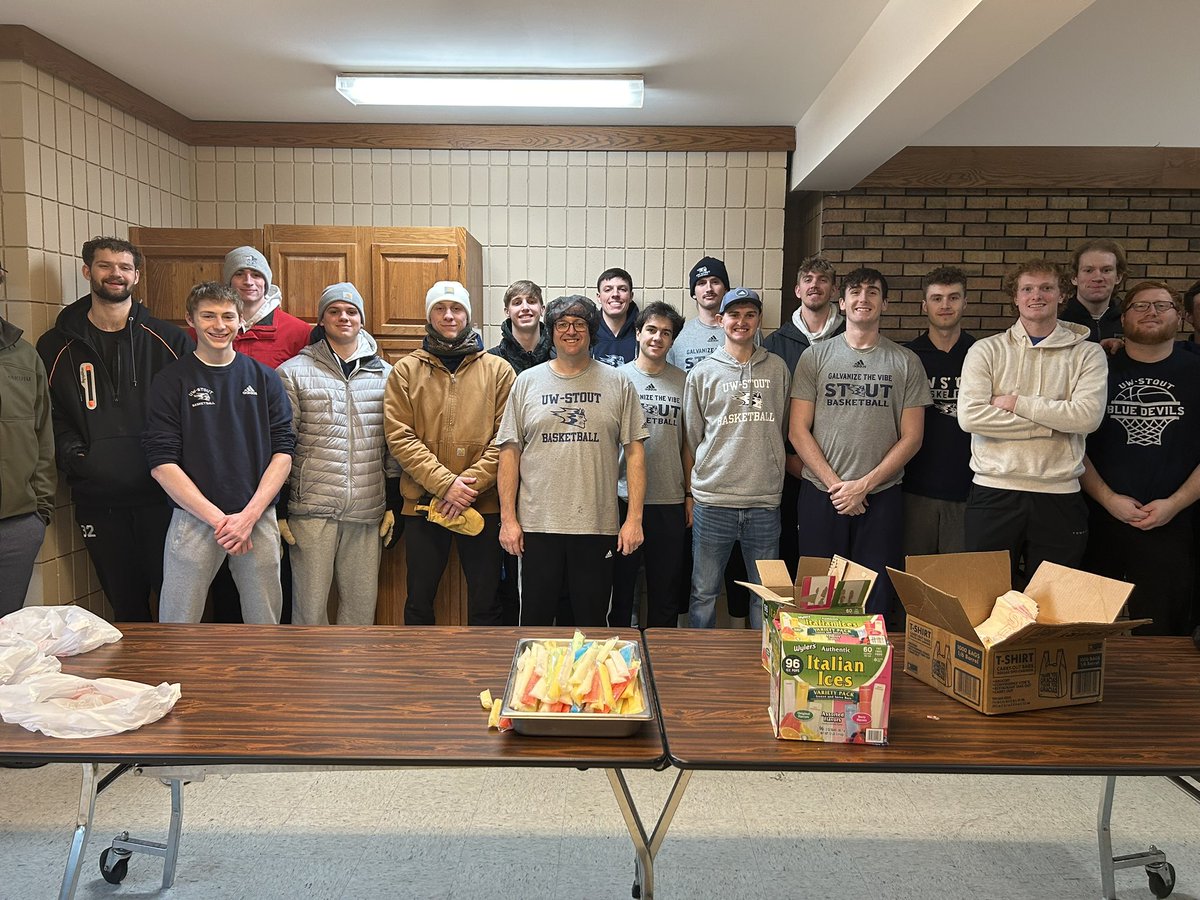 Stout Basketball (@stout_mbb) on Twitter photo 147 meals cooked and handed out by <a href="/stout_mbb/">Stout Basketball</a> last night at Menomonie United Methodist Church’s Monday’s Meal. #WeAreStout #Galvanize 147 meals cooked and handed out by <a href="/stout_mbb/">Stout Basketball</a> last night at Menomonie United Methodist Church’s Monday’s Meal. #WeAreStout #Galvanize
