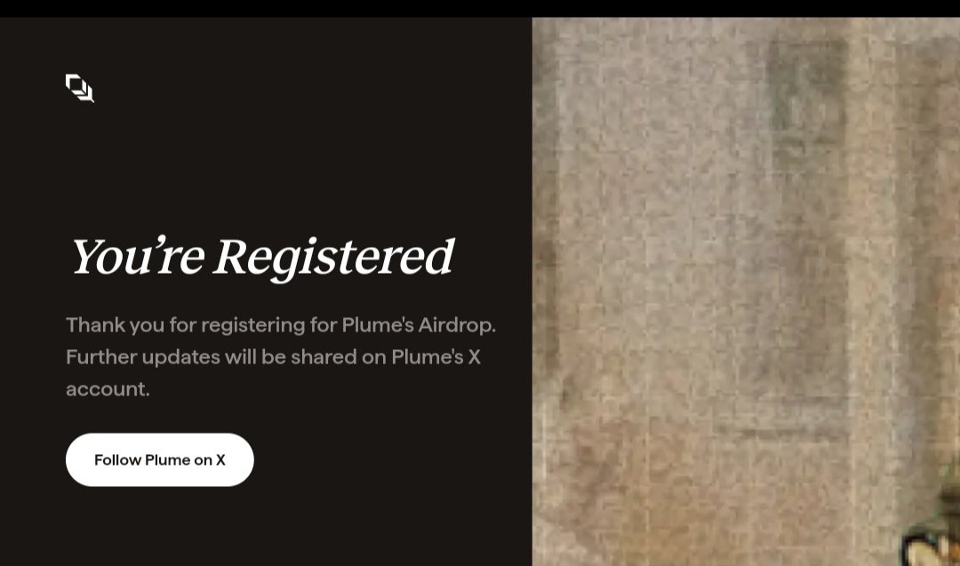 ez_150's tweet photo. done registerd @plumenetwork #Airdrop 

register link here: https://t.co/r1JJtmla9G https://t.co/ROPxKk1CKn