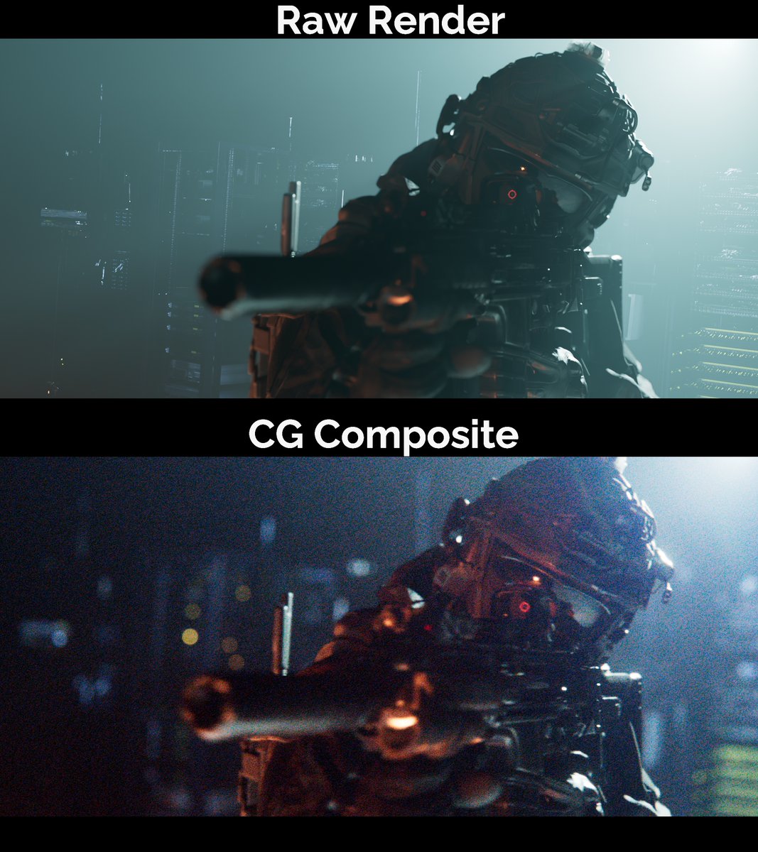 CompAcademyVFX's tweet image. why you should composite your vfx in nuke