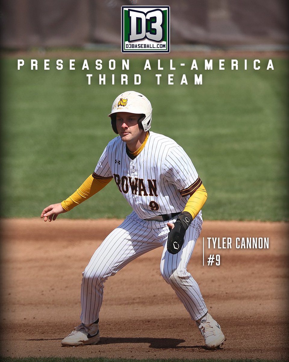 Preseason All-American Honors for the Captain 🫡 <a href="/RowanBaseball_/">Rowan Baseball</a>