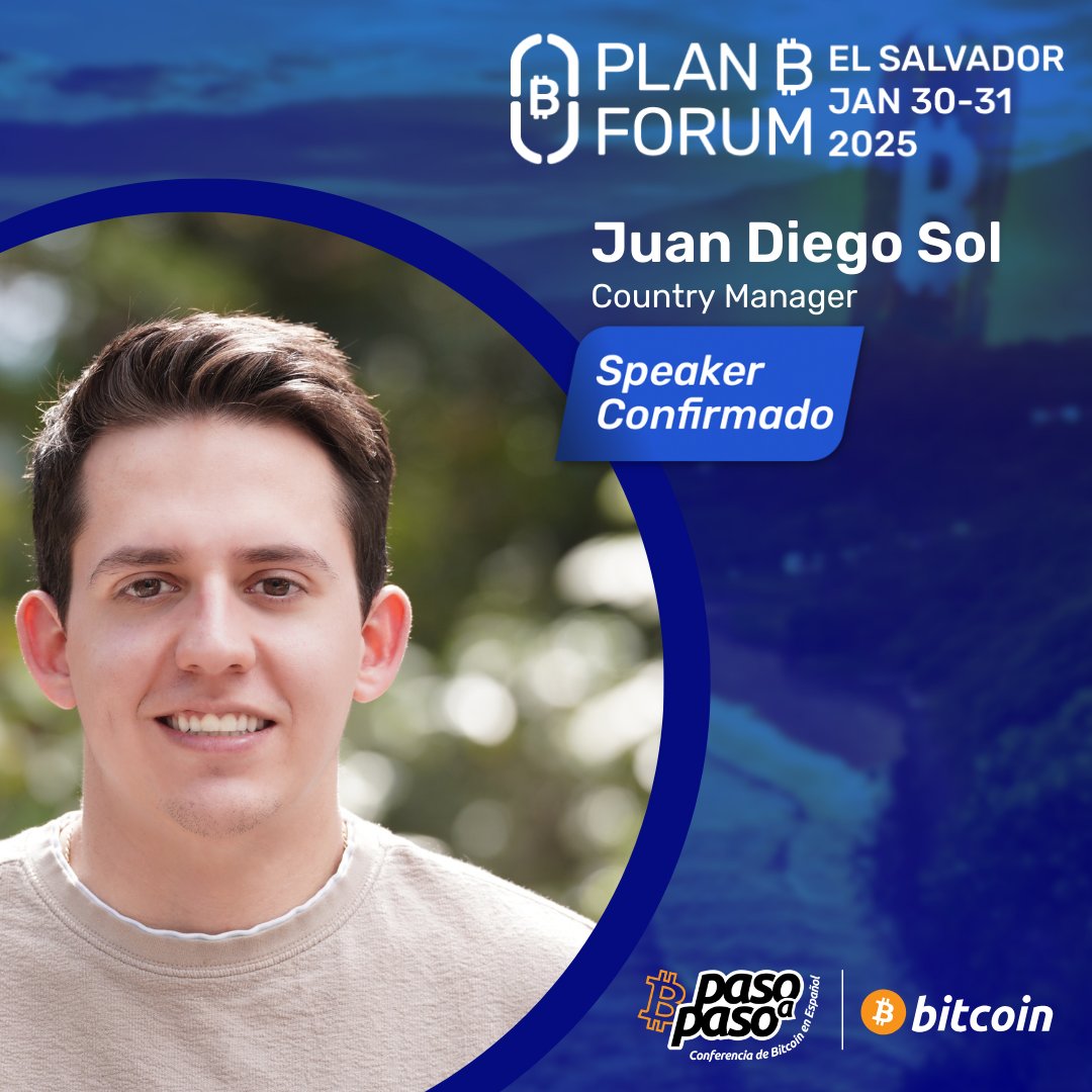 pasoapaso_sv's tweet photo. 📢 SPEAKER CONFIRMADO: Juan Diego Sol

@juandisol, Country Manager de IBEX, estará en Paso a Paso durante @PlanBElsalvador, el 30-31 de enero de 2025.

🎟️ ¡Asegura tu ticket!
https://t.co/U5dtbLK9Kr https://t.co/nxsu4Y2oqY