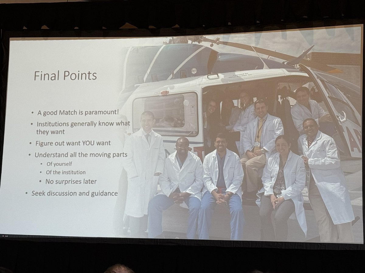 What is the right fit for you, and what does the division need? That’s the secret sauce to finding the right first ACS job.  <a href="/nielsmd/">Niels D. Martin, MD, FACS, FCCM</a> laying down the pearls of wisdom at <a href="/EAST_TRAUMA/">EAST</a> resident and fellows workshop.