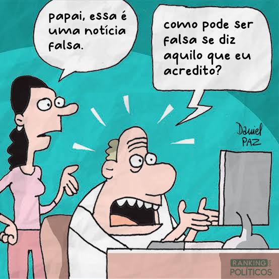 Quando um bolsonarista vê uma fake nas redes sociais: