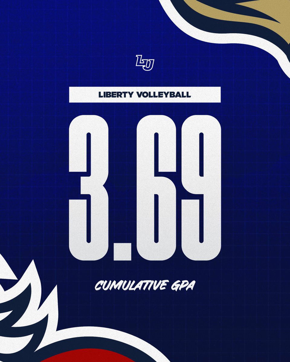 Well done! 📚
Our team holds a 3.69 cumulative GPA!

Thanks to @libertyaaa for all that you do.