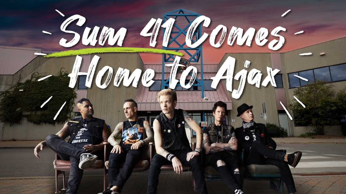 🎵Help welcome Sum 41 home to Ajax!👏 
 
📆The celebrated rock group is coming home to Ajax on Friday, January 31, 2025. 

🎟️Ticket sales for this exclusive event go on sale this Friday at 10 a.m. You must be an Ajax resident to attend. 
 
What to expect⬇️ 
🎸Live Q&amp;A hosted by