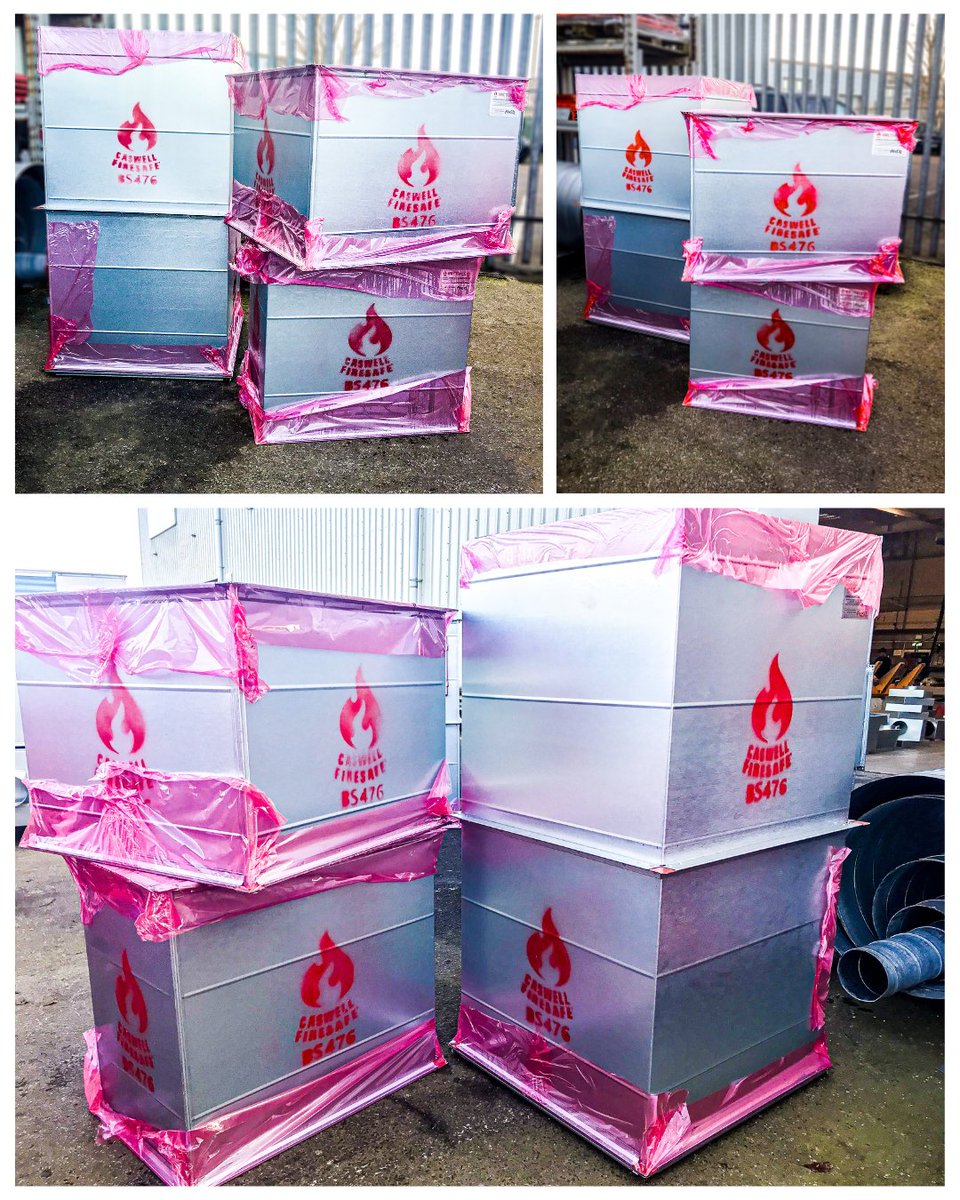 It's been a busy day so far at Firetrace. Here is some of our ductwork that has been made to BS standard, wrapped, and ready to be delivered to the client.

If it has to be fire-rated, it has to be Firetrace. 🔥

#ductwork #manufacturing #fireprotection