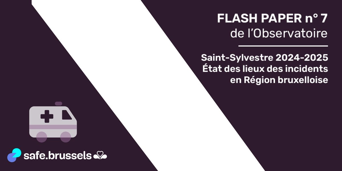🎆NOUVEAU FLASH PAPER : L’Observatoire de safe.brussels présente un aperçu des dispositifs de #sécurité mis en place pour la Saint-Sylvestre et partage des chiffres clés sur les interventions des acteurs de la gestion de crise 👉 safe.brussels/fr/flash-paper…
#safebrussels