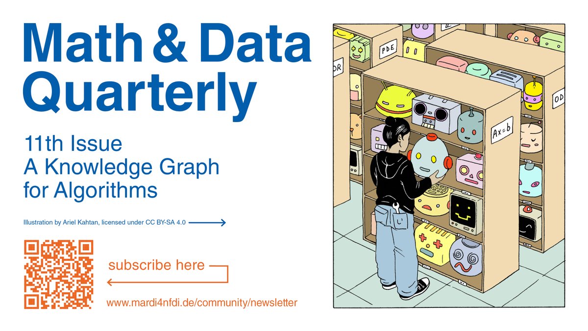 In the new #MaRDI newsletter, you can learn all about MathAlgoDB, a peer-reviewed knowledge graph of numerical algorithms from MaRDI's team <a href="/uni_muenster/">Universität Münster</a>. Explore this and much more here: t1p.de/0da4d #ResearchData #mathRD #KnowledgeGraphs ^im