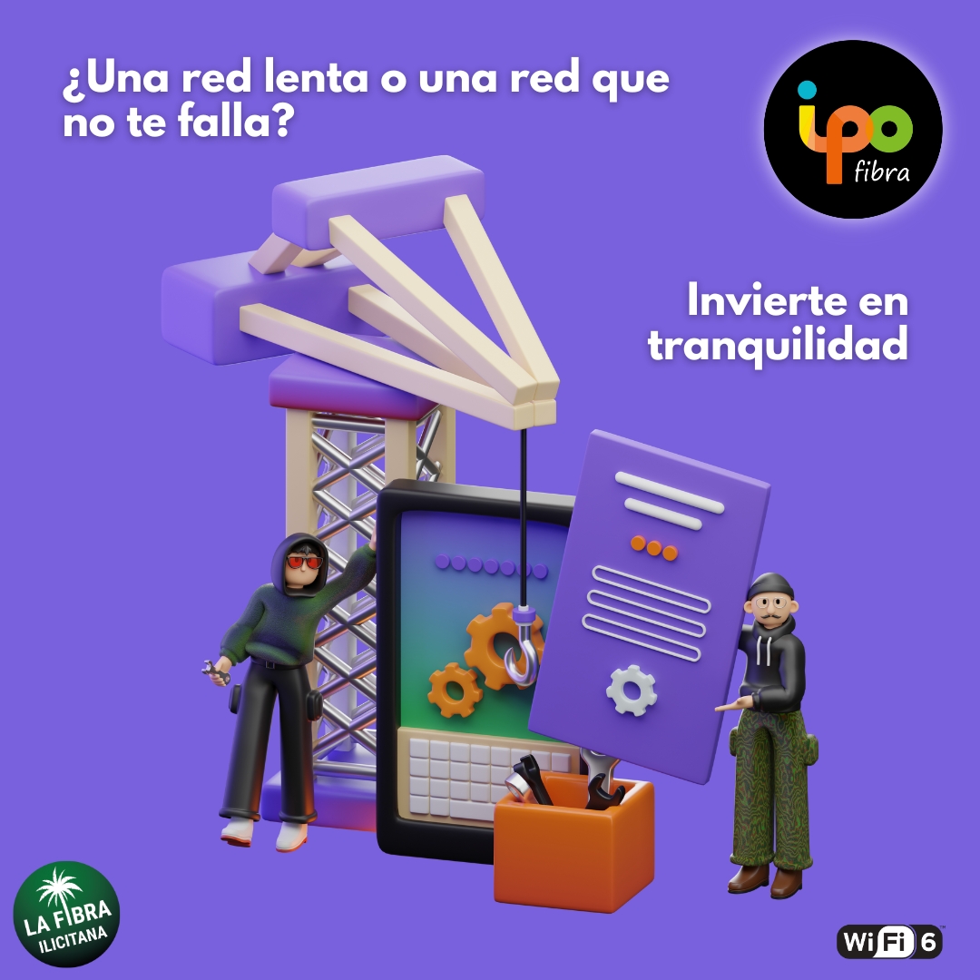 ¿Cansado de las interrupciones? 🚫💻

Elige la #fibraóptica de IPO para una red rápida y confiable. 🌐✨

Disfruta de un #WiFi sin preocupaciones. ¡Tu conexión lo merece!

👉 redipo.es/fibra-optica/

#INTERNET #FibraOpticaHogar #telefonia