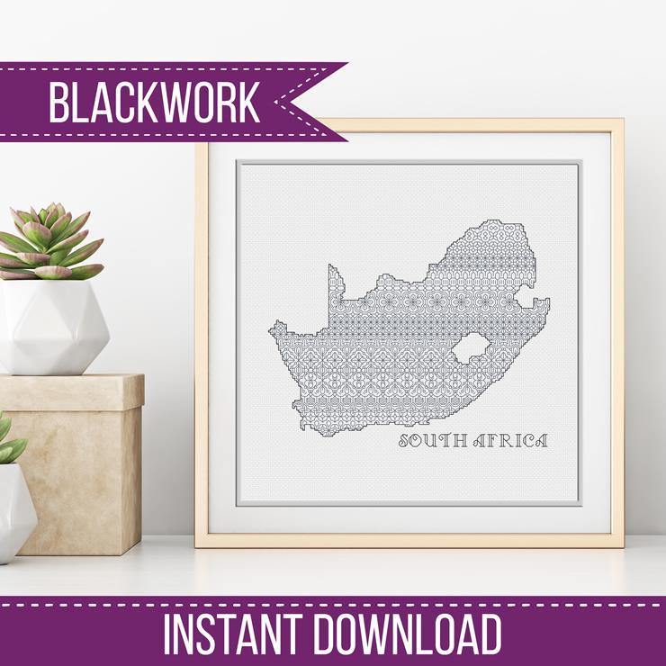 PeppermintPur's tweet photo. South Africa by Peppermint Purple 
https://t.co/Vpaa9lINOM 

Please visit the website for more Blackwork and Cross Stitch Patterns, along with Free Patterns and Stitch-A-Longs ! https://t.co/yTK2qSSsb2