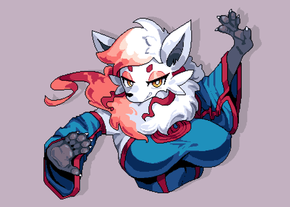 Kumiko for <a href="/BWorldstars/">Bloodrune Entertainment</a> 

#pixelart #ドット絵